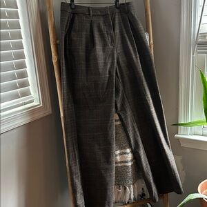 Old Navy Plaid High-Rise Trousers